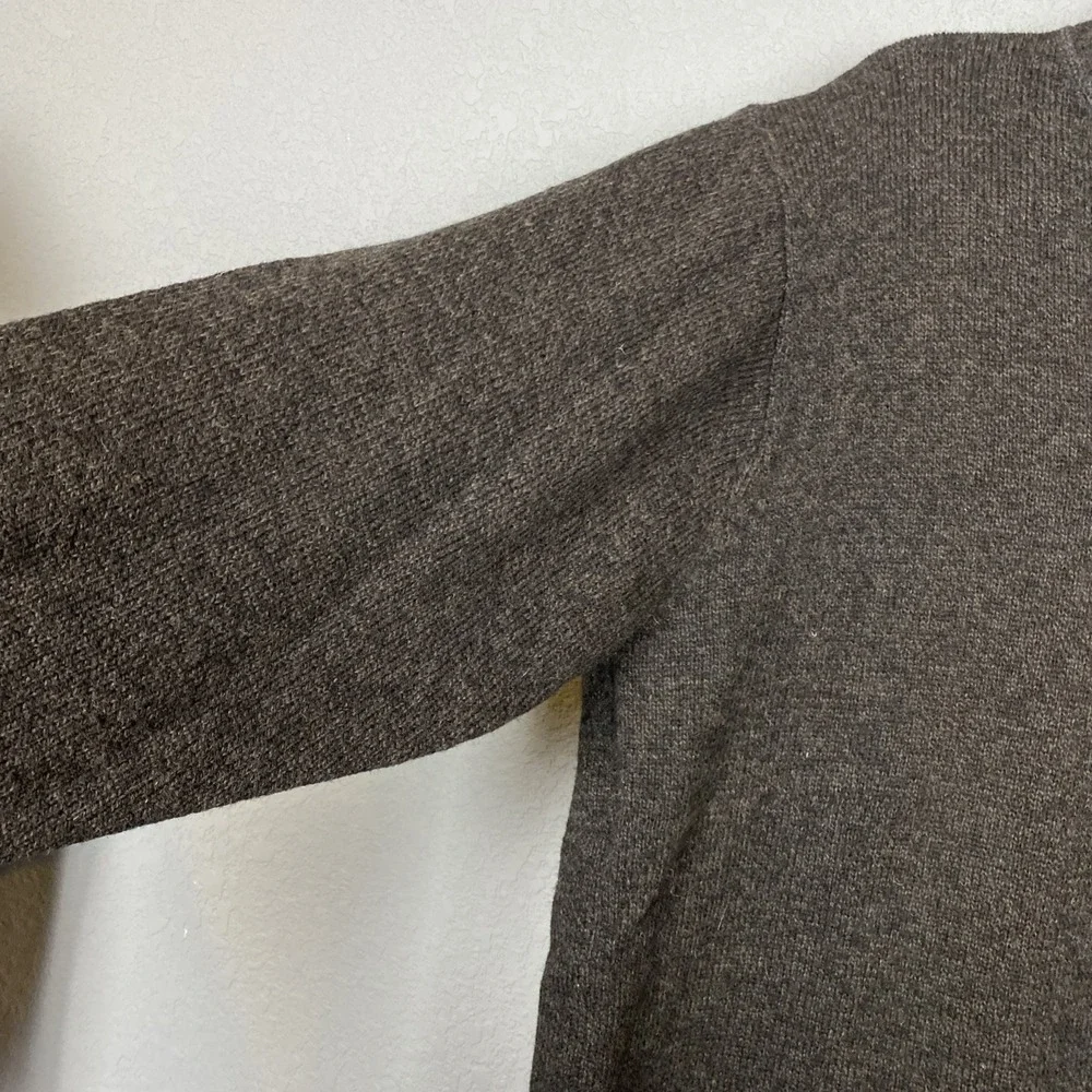 Woolrich‎ Sweater Mens Large Gray Onyx Heather Wool 1/4 Zip Pullover Sweatshirt